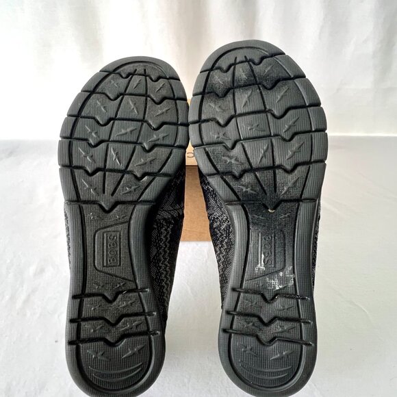 Bobs From Skechers Memory Foam Slip On Black & Gray Shoes, Size 9W, EC! - Picture 10 of 11